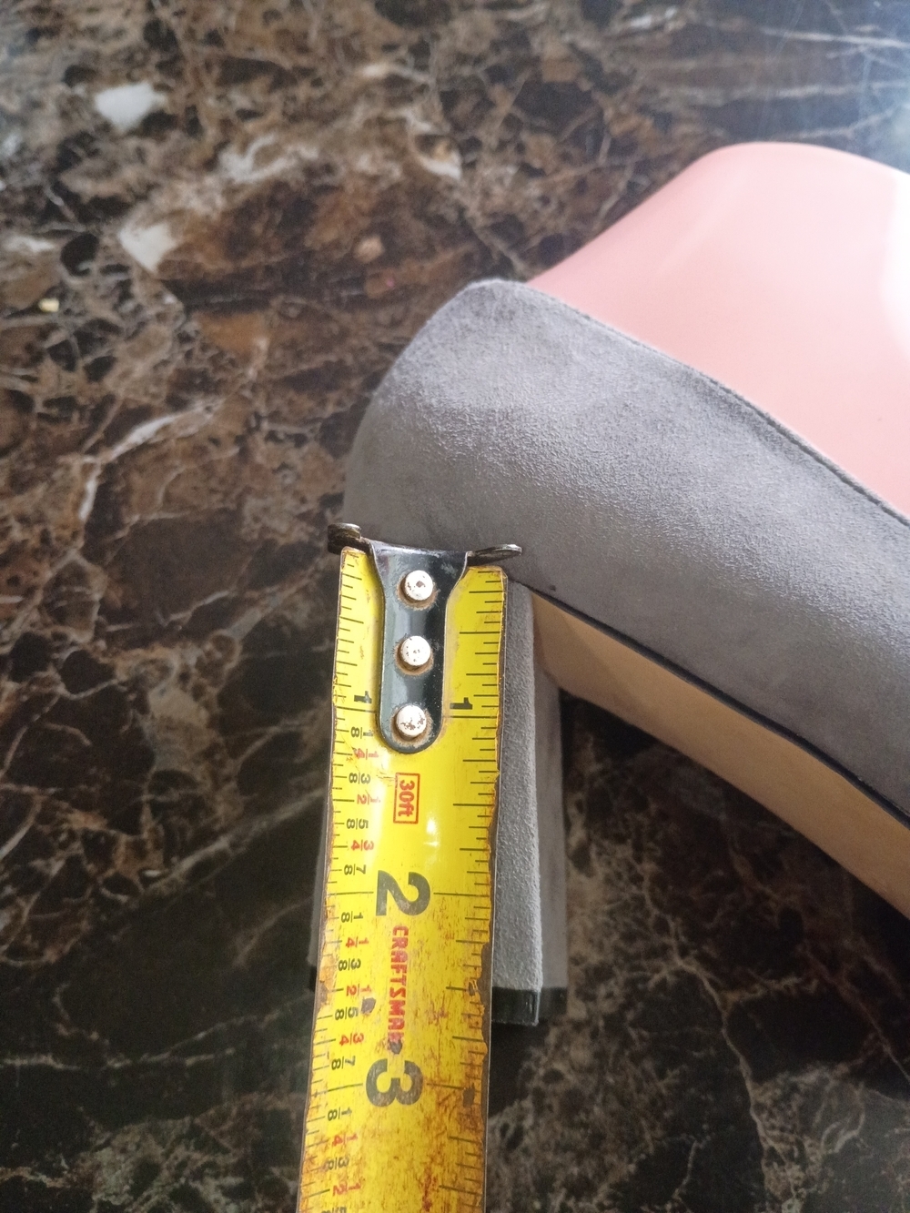 Marc Fisher Gray Suede Pointed-Toe Block Heels - Picture 5 of 9